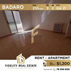 Apartment for rent in Badaro GA21 0