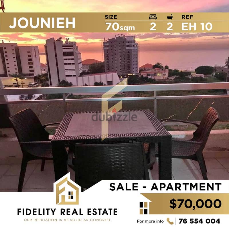 Apartment for sale in Jounieh EH10 0