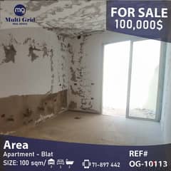 Apartment for Sale in Blat-Jbeil, 100 m2, شقة للبيع في بلاط - جبيل 0