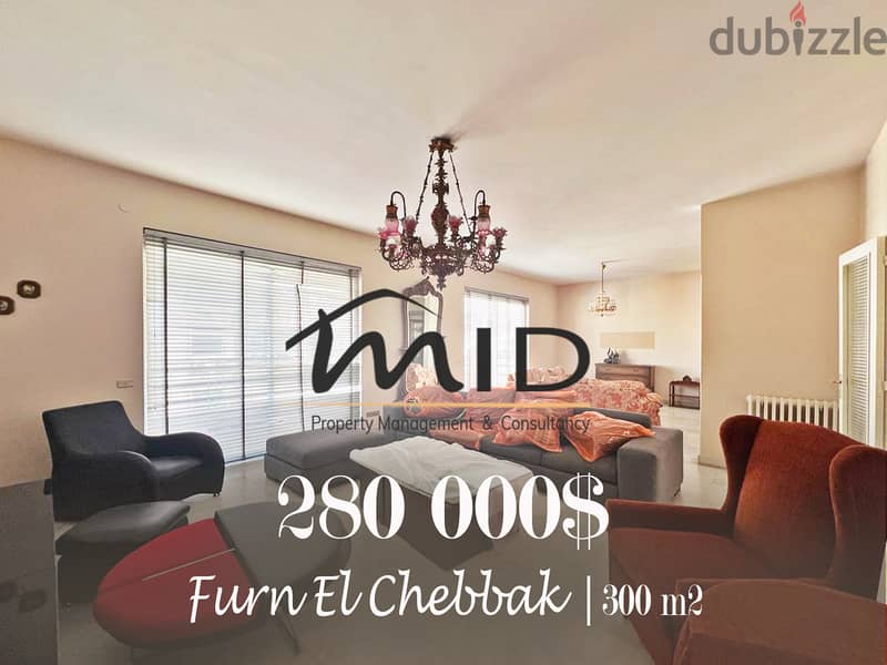 Furn El Chabbak | 300m² | 4 Balconies | Furnished & Equipped | Catchy 1
