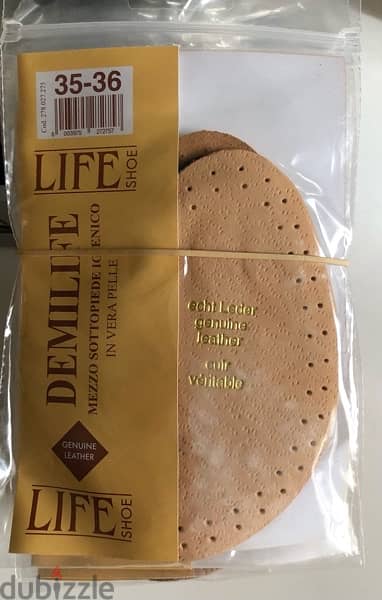 Leather insoles and Half-insoles made in Italy 1