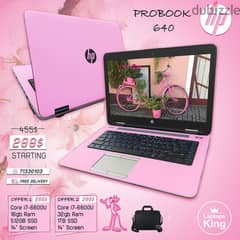HP PROBOOK 640 CORE i7 PINK EDITION LAPTOP OFFER