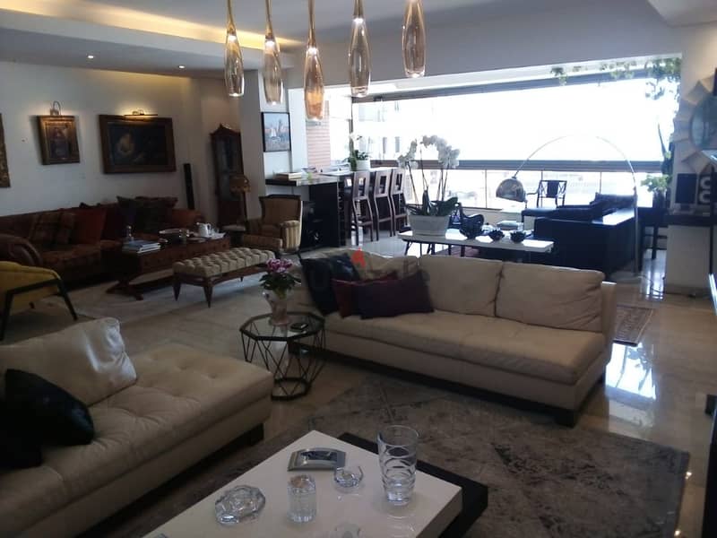 220 Sqm | Fully furnished apartment for rent in Ain el Mreisseh 7