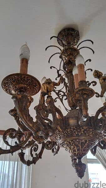 Antique bronze chandeliers 3