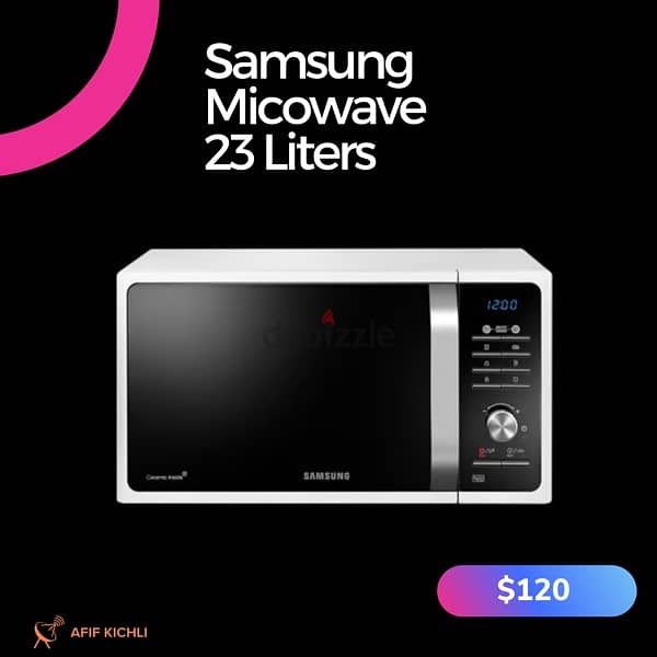 Samsung Microwave 23 Liters كفالة شركة 1