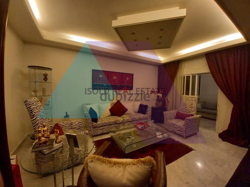 Semi-Furnished Decorated 160m2+open sea view for sale in Bsalim 0