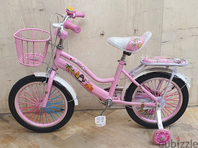 Bicycle Size 16" pink color Aluminium rims 1