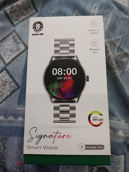 Green lion signature signature smart watch 1