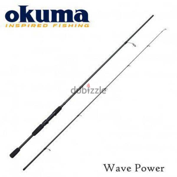 carbon okuma rod wave power 2 parts 0