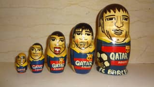 FC Barcelona nesting dolls 5 pcs 16cm the biggest 0