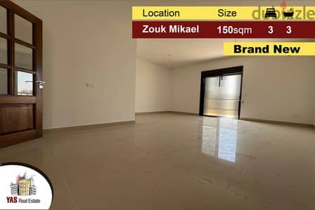 Zouk Mikael 150m2 | 60m2 Terrace | Brand New | Killer View | EH |