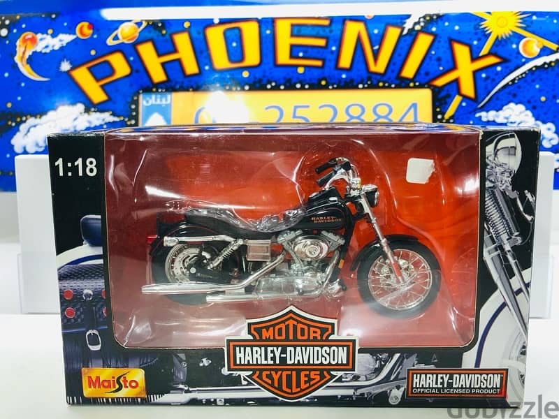 1/18 diecast box Harley Davidson FXDL Dyna Low Rider 2000 (Series #8) 1