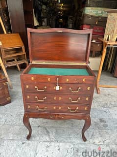 antique drawers secritaireسكرتير جوارير اسبانية تنزيل نحاس خشب جوز