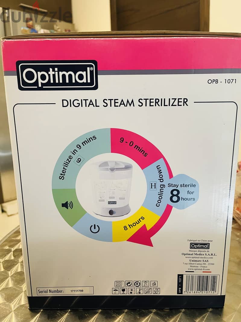 Digital Steam Sterilizer for baby bottles and teats 3