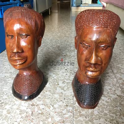 Semi hand made wooden heads