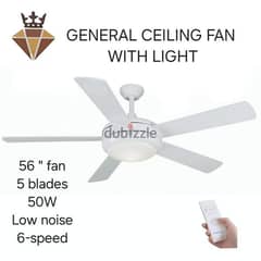 ceiling fan with led light and remote 0