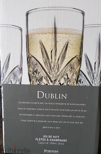 Godinger Dublin Crystal Champagne Flutes - Set of 8 4