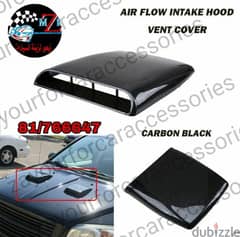 Air flow intake hood vent cover