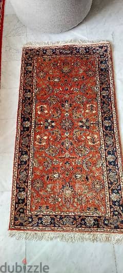 Russian hand-made carpet 130 × 70 0