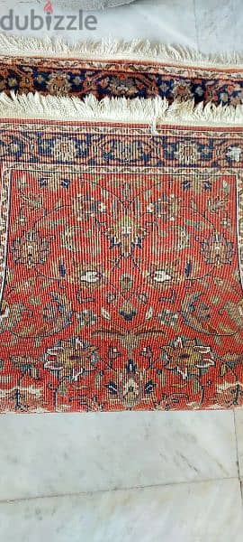 Russian hand-made carpet 130 × 70 1