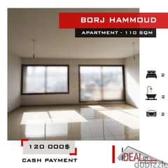 Apartment for sale in Borj Hammoud 110 sqm ref#chc2417