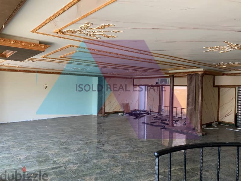 A 200 m2 Decorated ground floor store for rent in Dbaye/Prime Location 1
