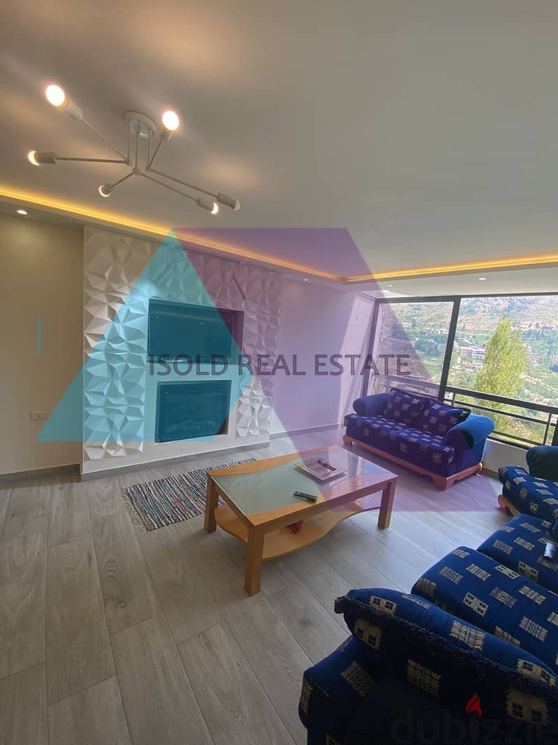 Fully Furnished & Renovated 100 m2 duplex chalet for sale in Faraya 6