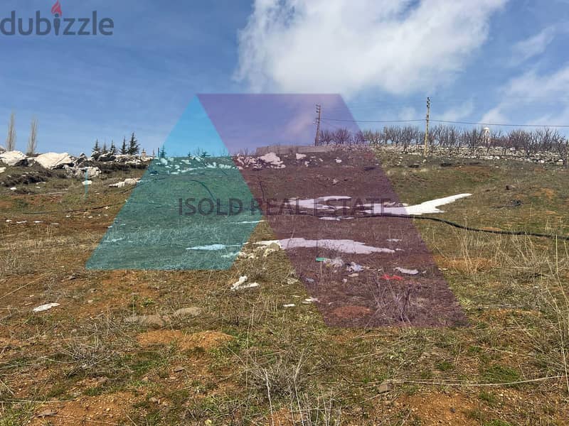 A 875 m2 land having an open mountain view for sale in Laklouk 5