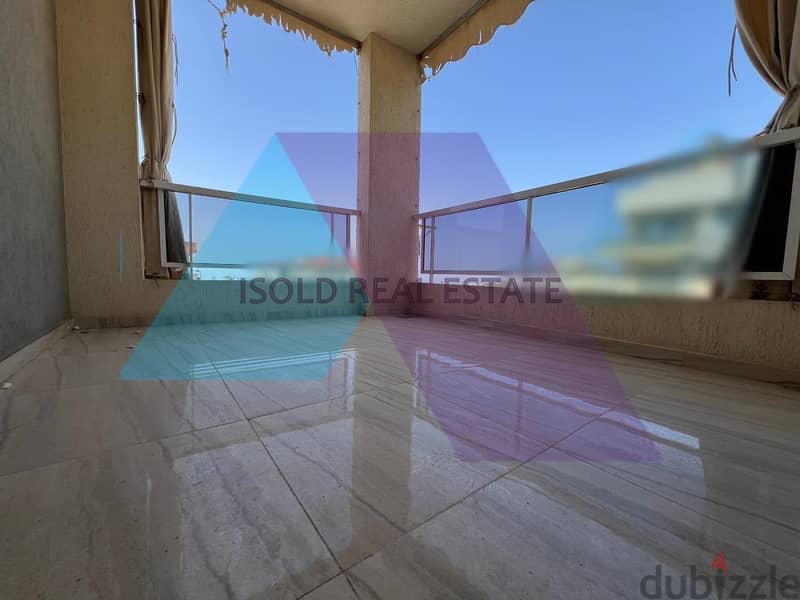 A decorated 185 m2 apartment having partial sea view for sale in Hboub 1