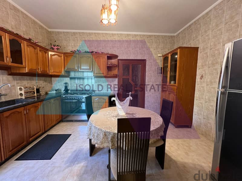 Fully furnished 220 m2 apartment +mountain/ sea view for sale in Halat 8
