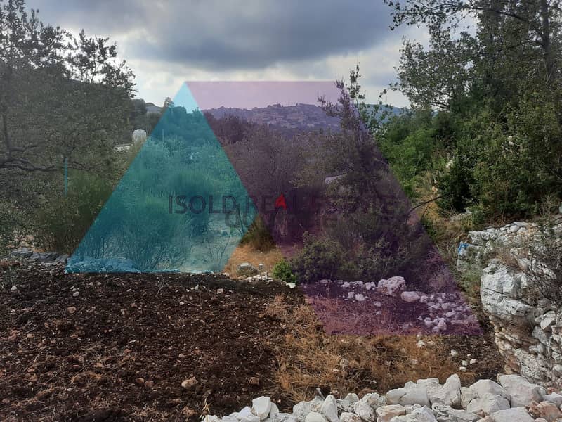1020 m2 2 lands having an open mountain view for sale in Assia/Batroun 1