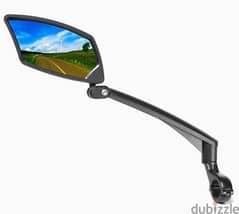 BriskMore New Handlebar Bike Mirror, Scratch Resistant Glass Lens 0