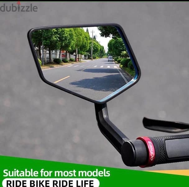 RBRL Bike Mirror New Scratch Resistant HD Bike Rear View Mirror 5
