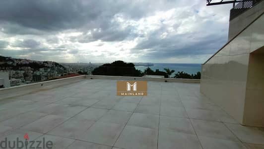 Unique Rabieh Apartment with Panoramic SeaViews | PRIME Location