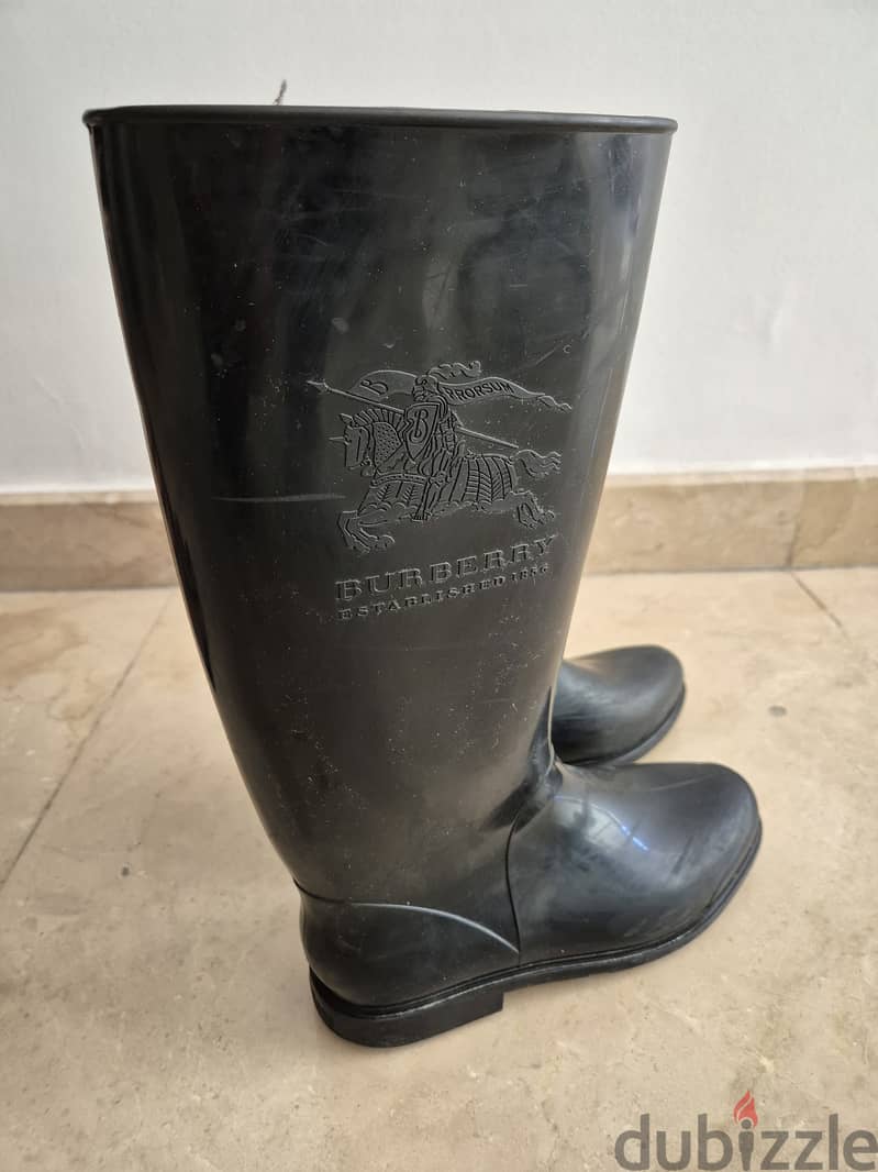 BURBERRY Rain Rubber Boots ORIGINAL 2