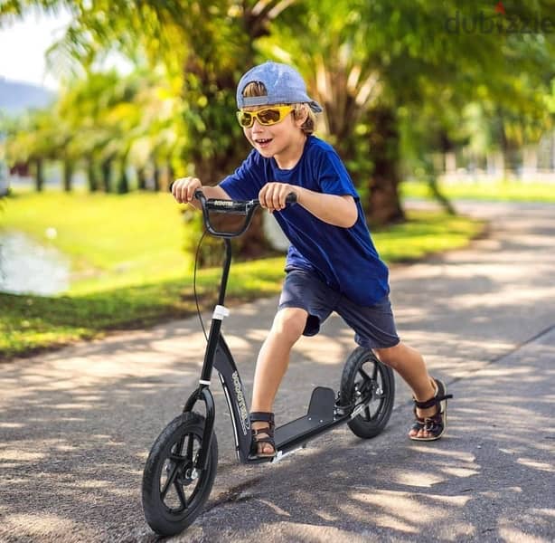 HOMCOM Scooter for children from 5 to 12 years old, toy with 30.5 cm 1