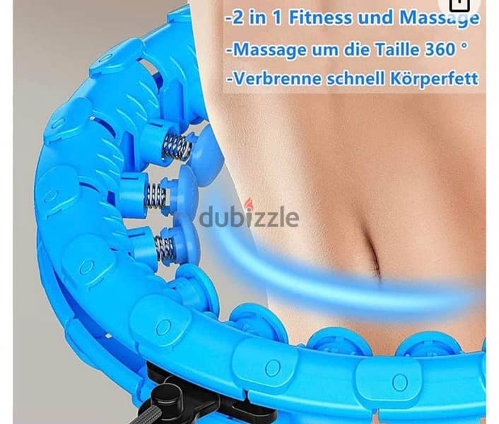 Fitness Hoop Weighted for Exercise, 24 Detachable Knots Abdomen 3