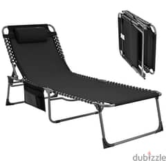 KingCamp Oversized Adjustable 4-Position Folding Chaise 200*68*35cm