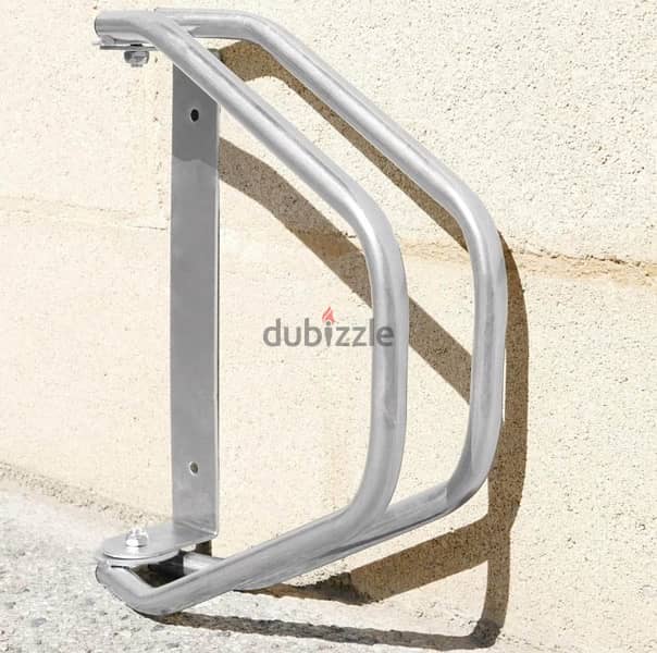 PrimeMatik - Bicycle parking stand Wall Adjustable parking for 1 bikes 4