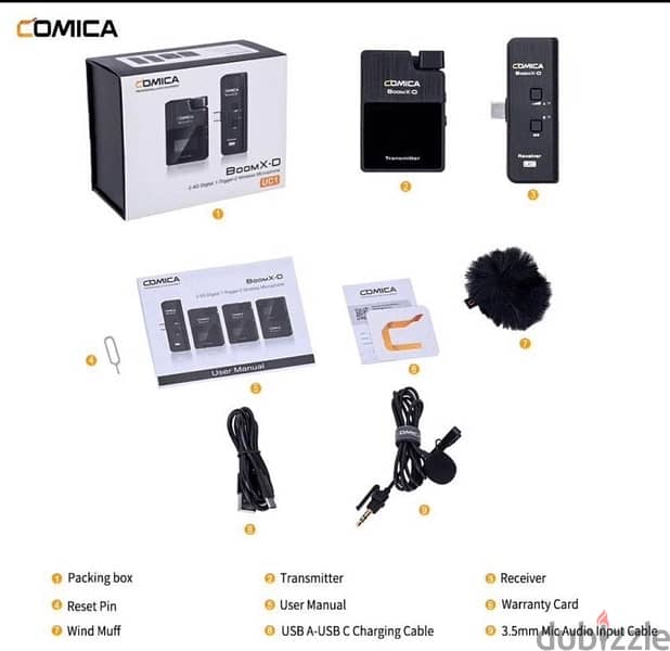 Comica BoomX-DUC1 wireless Microphone set 0