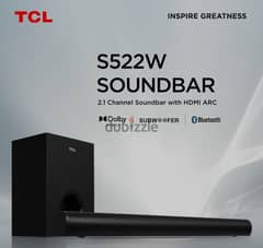TCL S522W  2.1 Channel Soundbar with HDMI ARC 0