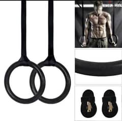ABS Gymnastics Ring With Adjustable Straps For Crossfit 0