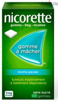 nicorette 2 mg or 4mg 105 gums