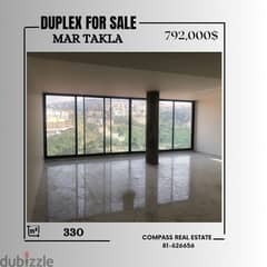 Check Out this Stunning Duplex for Sale in Mar Takla