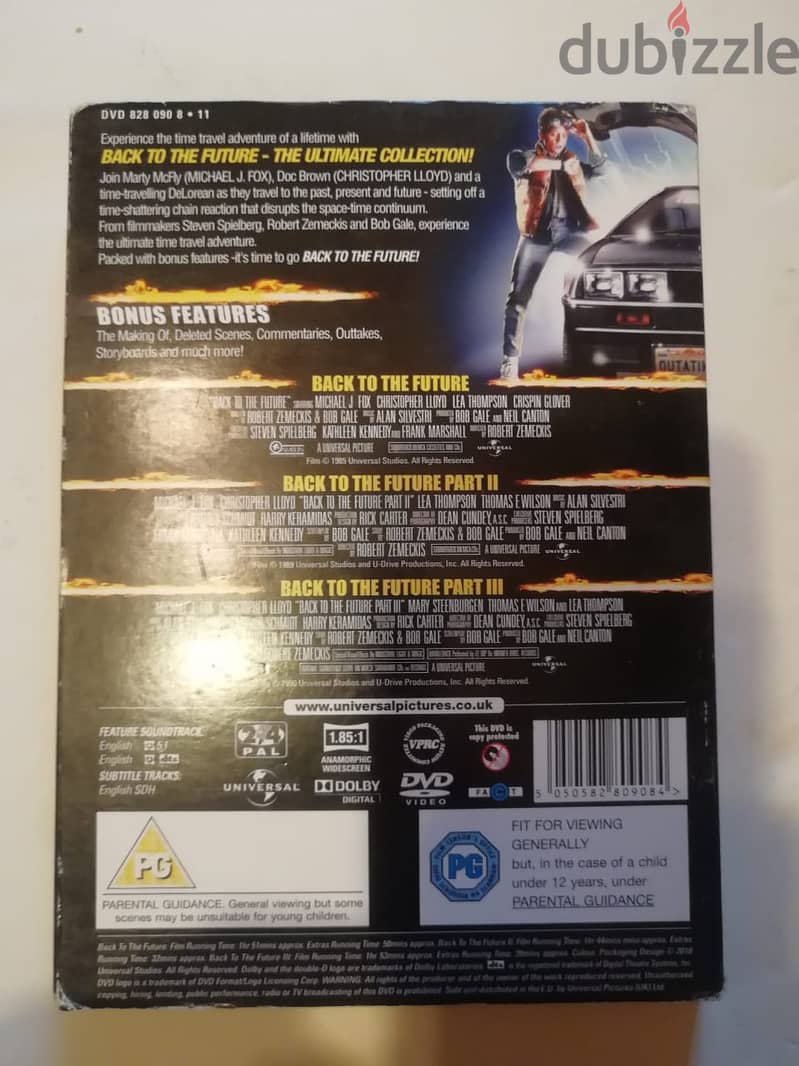 Back to the future trilogy 3 DVDs box set 1