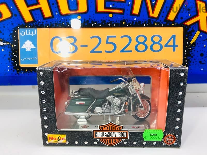 1/18 diecast motorcycle Harley Davidso FLHR Road King (Series #1) RARE 3