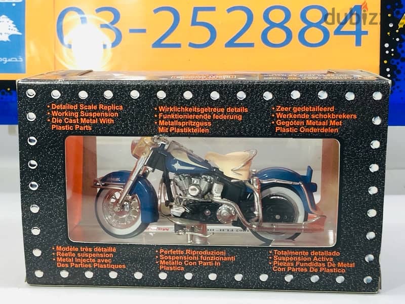 1/18 diecast motorcycle Harley Davidson FLH Duo Glide 1962 (Series #5) 3