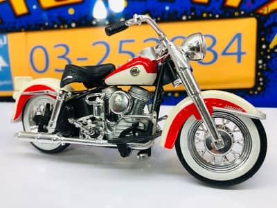 1/18 diecast motorcycle Harley Davidson FLH Duo Glide 1958 (Series 21)