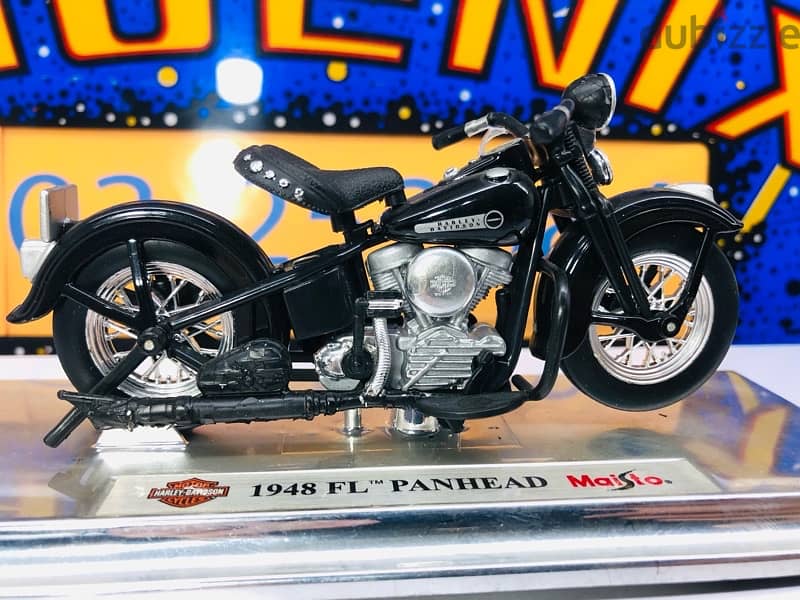 1/18 diecast motorcycle Harley Davidson FL Panhead 1948 (Series #27) 1