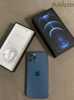 iPhone 12 Pro 128gb blue excellent condition with box